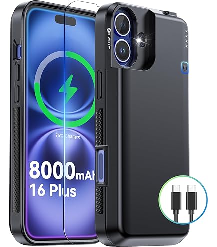 Amazon.com: YINGYKJ Battery Case for iPhone 16 Plus, Upgraded